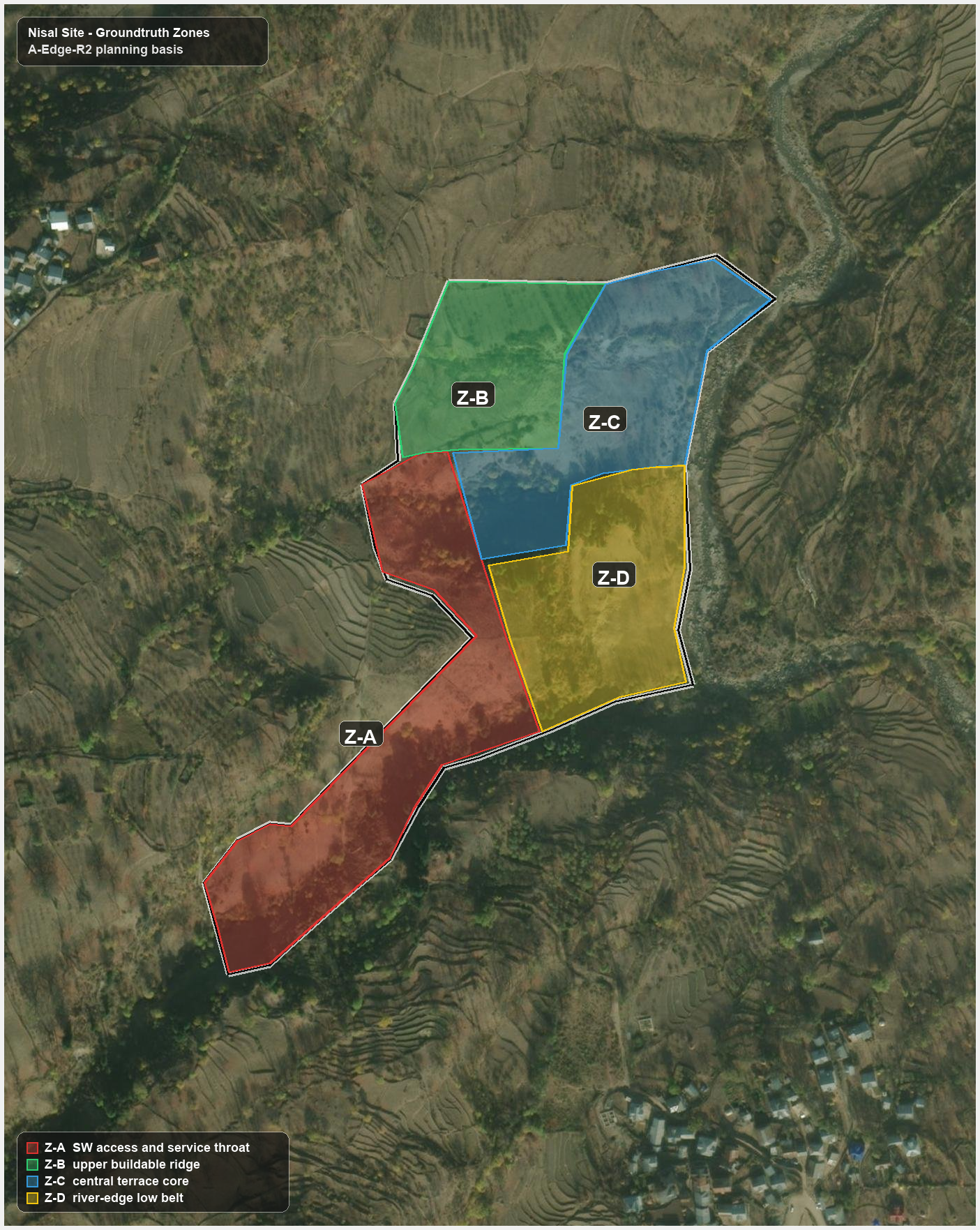 Nilsar site planning zones diagram